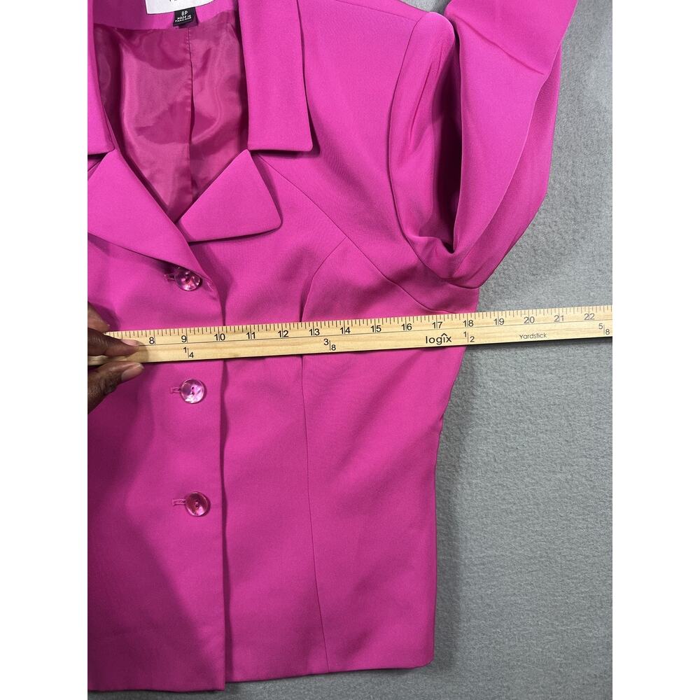 Le Suit Petite 8P Pink Blazer Jacket Women Formal Suit Style P93120 - Picture 6 of 6